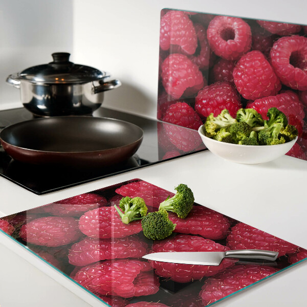 Tocător de bucătărie Zmeură pe fundal