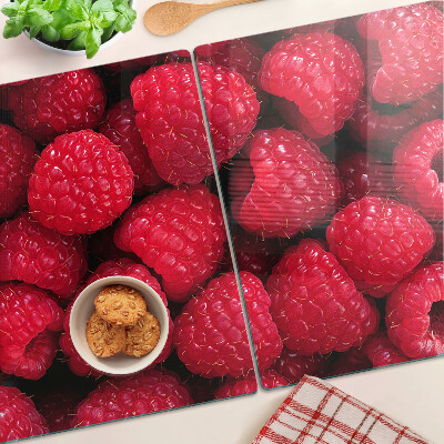 Tocător de bucătărie Zmeură pe fundal