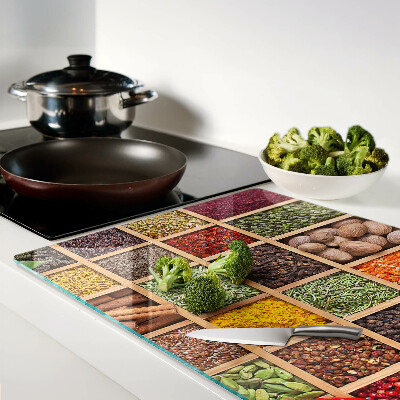 Tocător sticlă Condimente în borcane