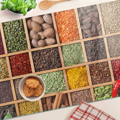 Tocător sticlă Condimente în borcane