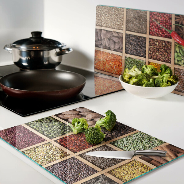 Tocător sticlă Condimente în borcane