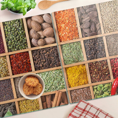 Tocător sticlă Condimente în borcane