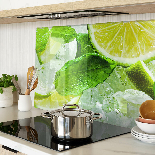 Tocător de bucătărie Lămâi și frunze de mentă