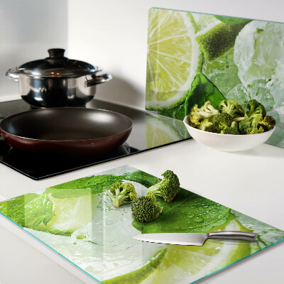 Tocător de bucătărie Lămâi și frunze de mentă