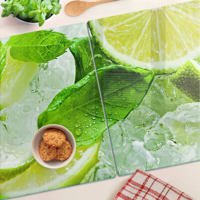 Tocător de bucătărie Lămâi și frunze de mentă