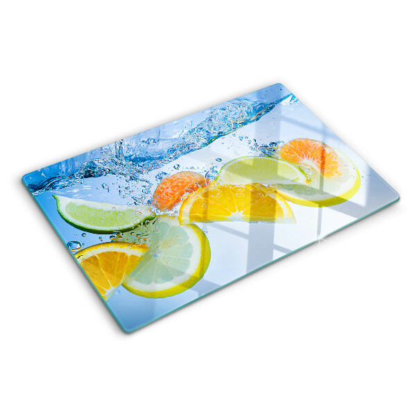 Tocător din sticlă Citrice în apă