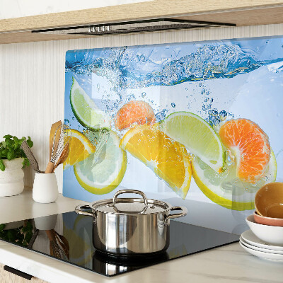 Tocător din sticlă Citrice în apă