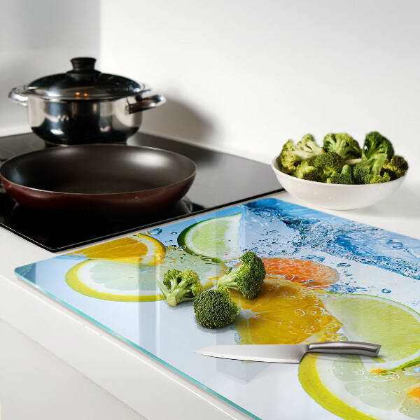 Tocător din sticlă Citrice în apă