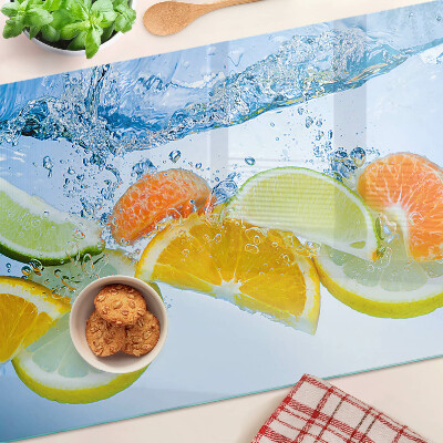 Tocător din sticlă Citrice în apă