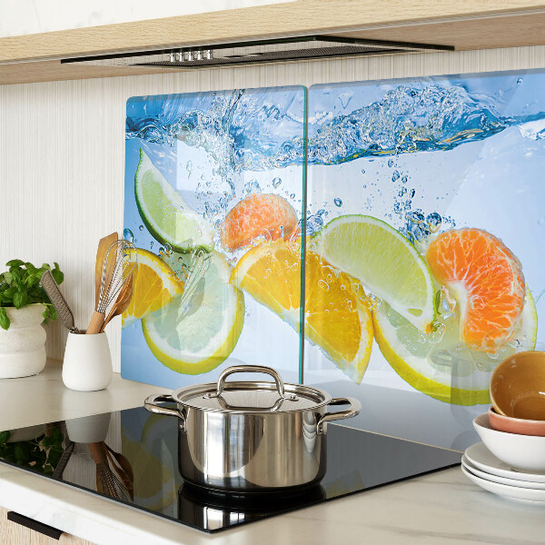 Tocător din sticlă Citrice în apă