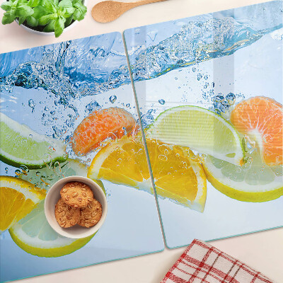 Tocător din sticlă Citrice în apă