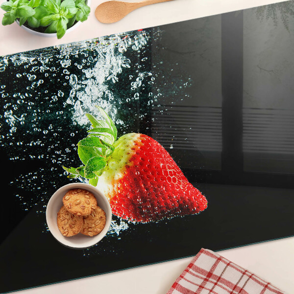 Tocător sticlă Căpșună în apă