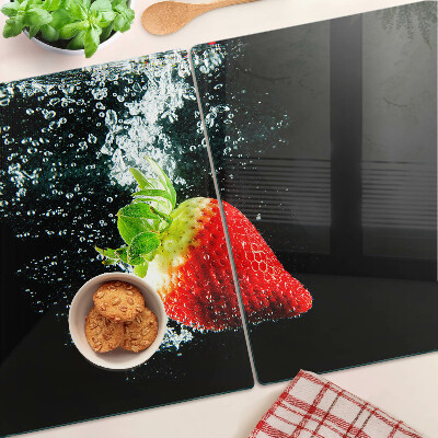 Tocător sticlă Căpșună în apă