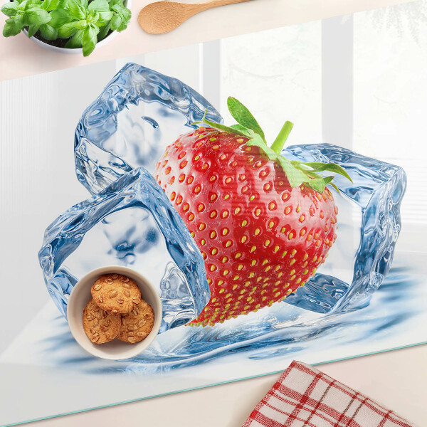 Tocător de bucătărie Căpșuni în gheață