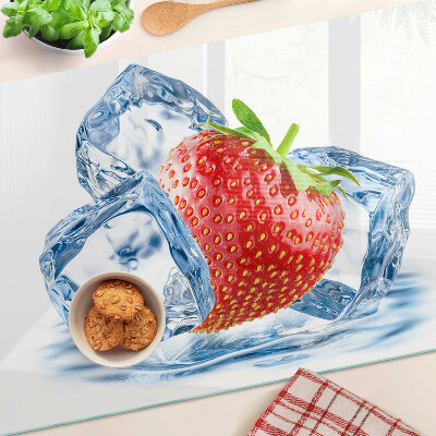 Tocător de bucătărie Căpșuni în gheață