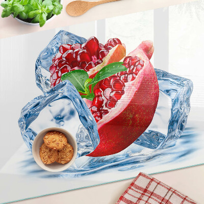 Tocător din sticlă Rodie în gheață