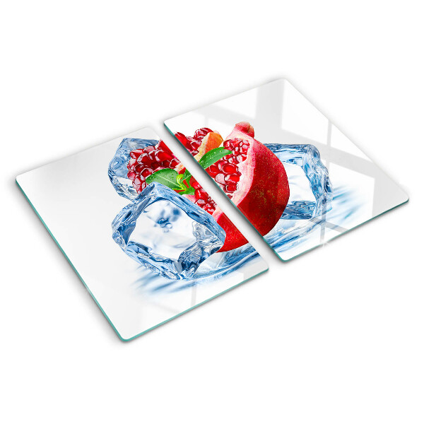 Tocător din sticlă Rodie în gheață