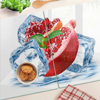 Tocător din sticlă Rodie în gheață