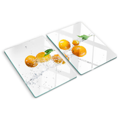 Tocător din sticlă Citrice cu apă