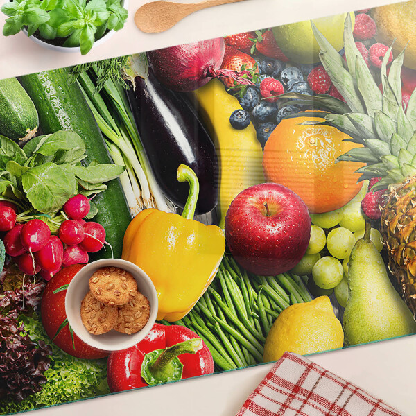 Tocător sticlă Fructe și legume