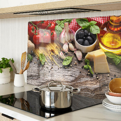 Tocător de bucătărie Bucătărie italiană cu paste și legume