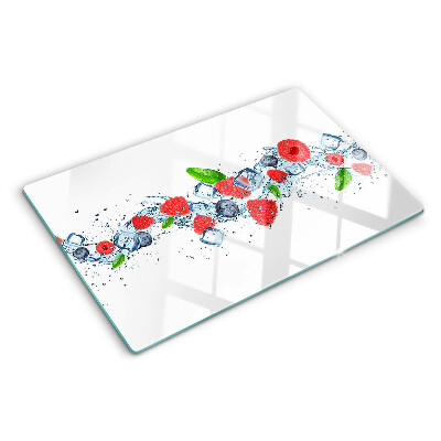 Tocător de bucătărie Model floral cu fructe de pădure