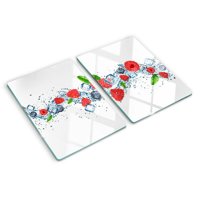 Tocător de bucătărie Model floral cu fructe de pădure