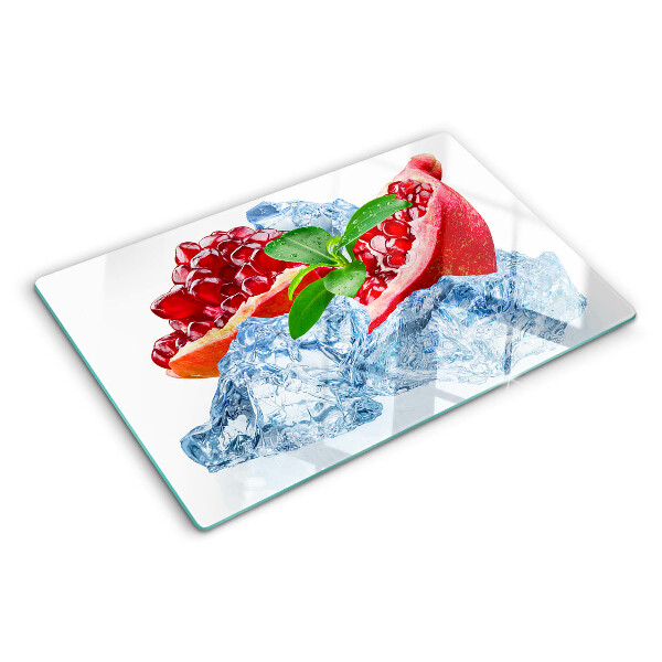 Tocător din sticlă Rodie și gheață