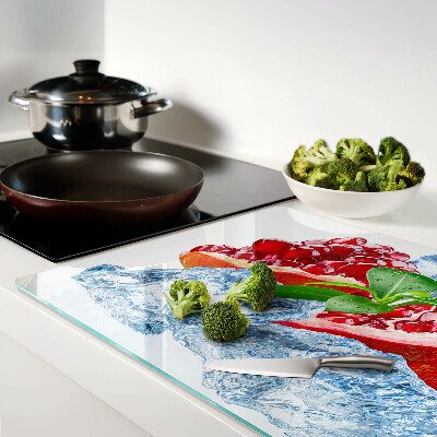 Tocător din sticlă Rodie și gheață