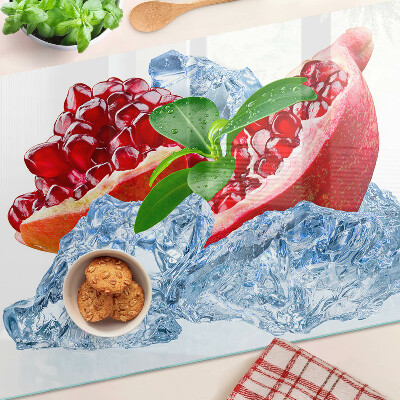 Tocător din sticlă Rodie și gheață