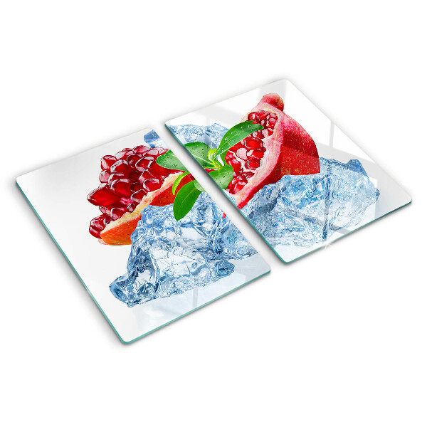 Tocător din sticlă Rodie și gheață