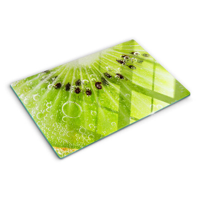 Tocător din sticlă Kiwi cu picături de apă
