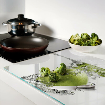 Tocător sticlă Măr verde în apă