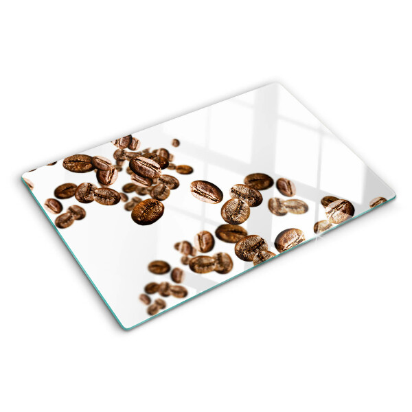Tocător de bucătărie Boabele de cafea în mișcare