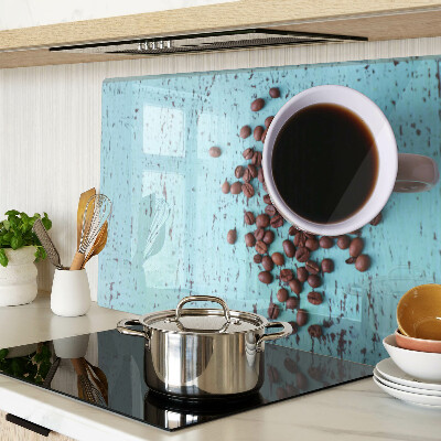 Tocător de bucătărie Cafea și boabe de cafea