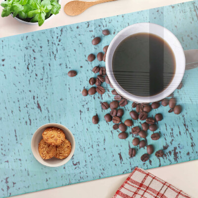 Tocător de bucătărie Cafea și boabe de cafea