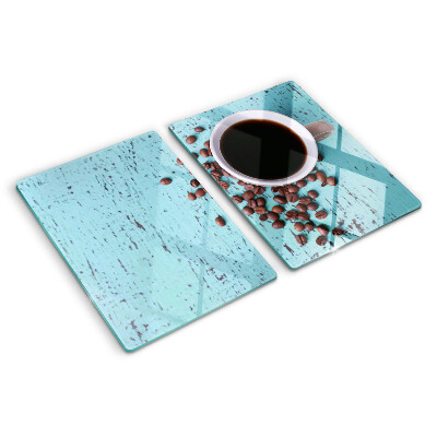 Tocător de bucătărie Cafea și boabe de cafea