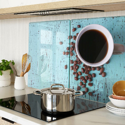 Tocător de bucătărie Cafea și boabe de cafea