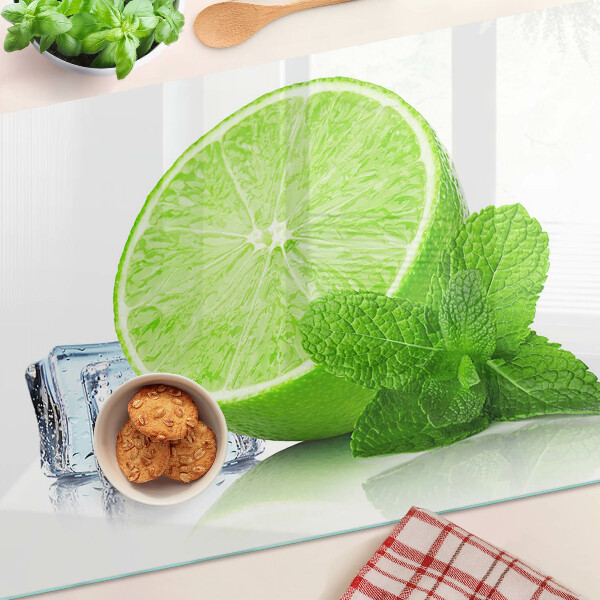 Tocător sticlă Lime cu mentă și gheață