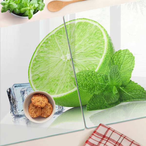 Tocător sticlă Lime cu mentă și gheață