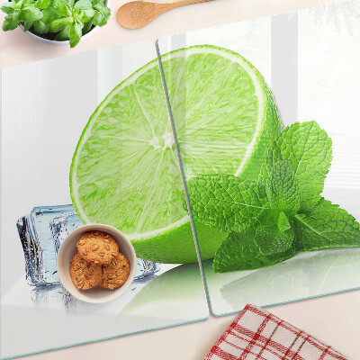 Tocător sticlă Lime cu mentă și gheață
