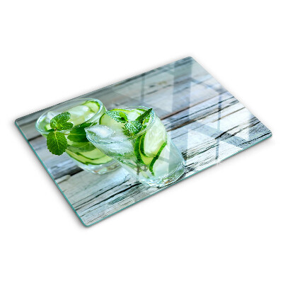 Tocător de bucătărie Cocktailuri de mentă și castraveți