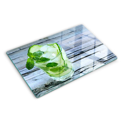 Tocător din sticlă Un cocktail răcoritor cu mentă