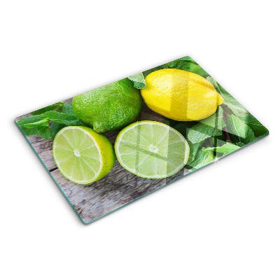 Tocător de bucătărie Lămâi și lime cu mentă