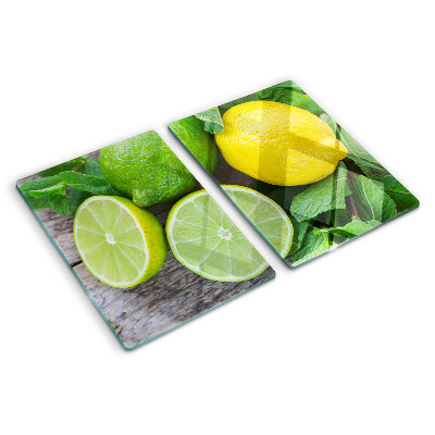 Tocător de bucătărie Lămâi și lime cu mentă