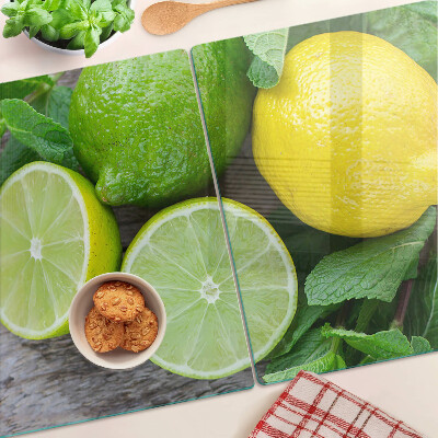 Tocător de bucătărie Lămâi și lime cu mentă