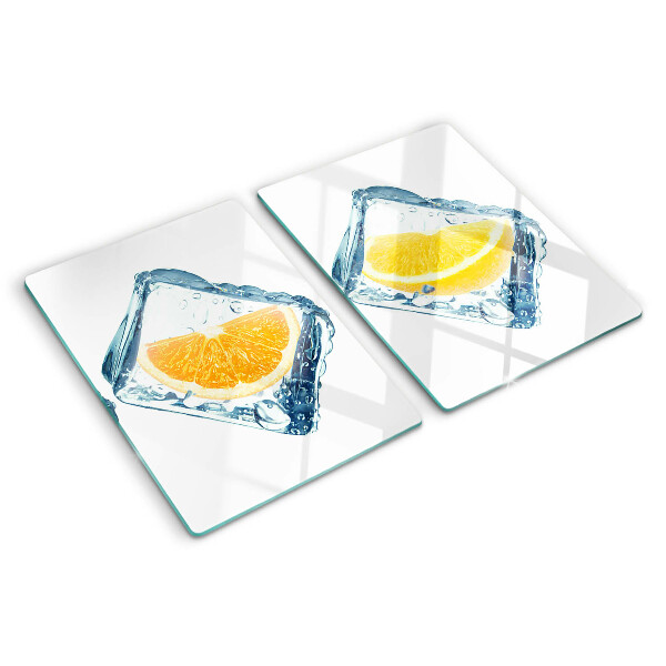 Tocător din sticlă Fructe în gheață