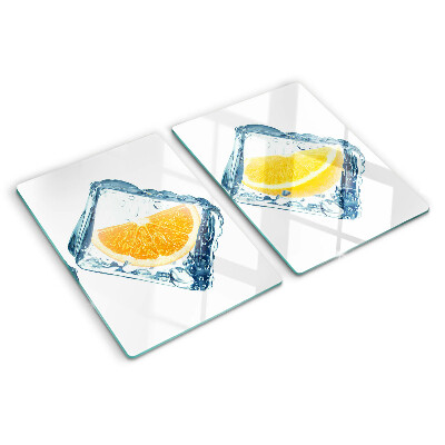Tocător din sticlă Fructe în gheață