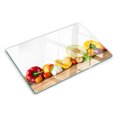 Tocător sticlă Fructe pe o placă