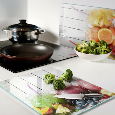 Tocător din sticlă Cocktailuri de fructe cu adaosuri